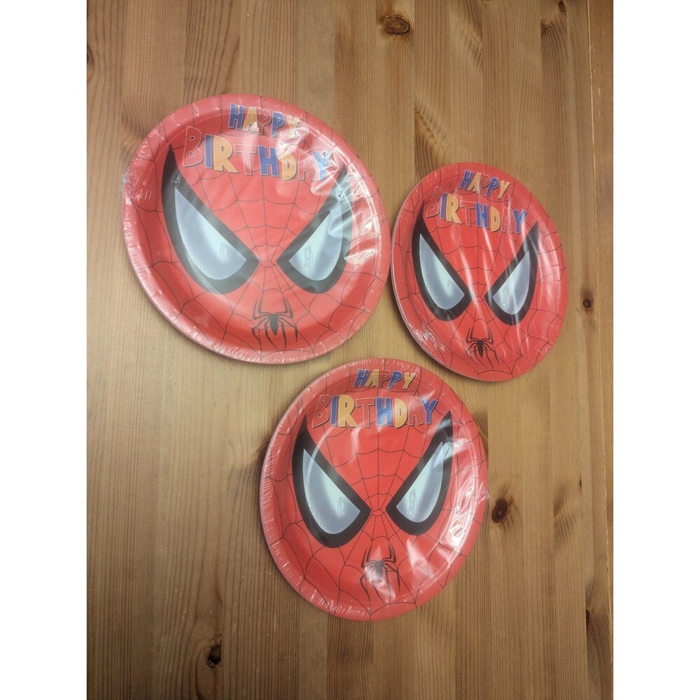 Spider-Man Happy Birthday Party Plates